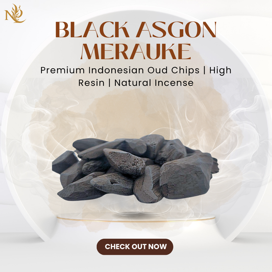 Black Asgon Merauke | Premium Indonesian Oud Chips