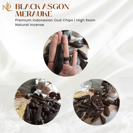 Black Asgon Merauke | Premium Indonesian Oud Chips