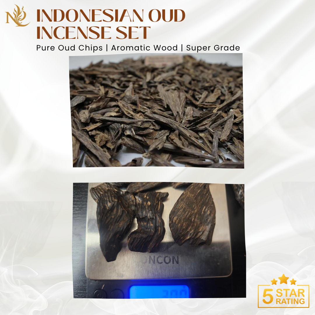 Assorted Indonesian Agarwood Sampler Set - Pure Oud Chips