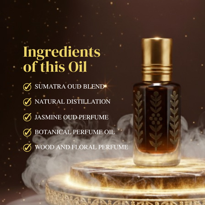 Midnight Oud Mystique (Black Afgano–Inspired Dark Oud Perfume Oil) Incense, Tobacco & Amber | Unisex Long-Lasting Scent
