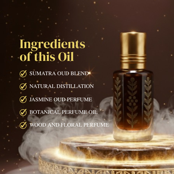 Midnight Oud Mystique (Black Afgano–Inspired Dark Oud Perfume Oil) Incense, Tobacco & Amber | Unisex Long-Lasting Scent