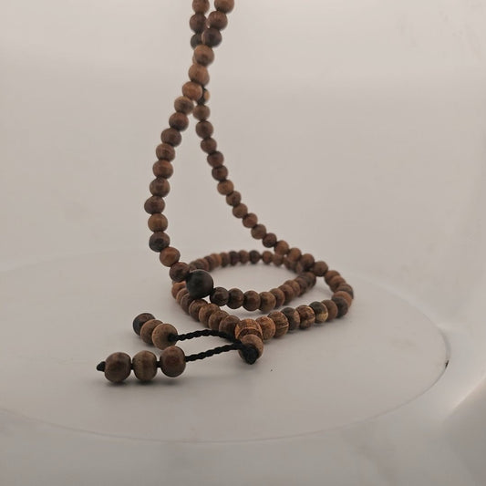 Pure Agarwood Oud Aromatic Mala Beads- 108 count 8mm