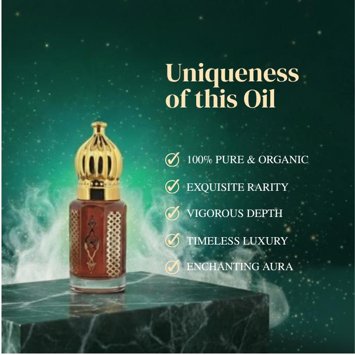 Patchouli Amber Natural Perfume Oil | Earthy & Warm Amber Blend | Long-Lasting Unisex Fragrance | Pure Botanical Oil by Noble Aroma
