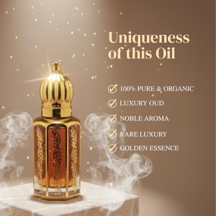 Pure Oud Laos – Grade A Dehn Oud | Sweet Woody Natural Oud Oil | Traditional Hand-Distilled Luxury by Noble Aroma