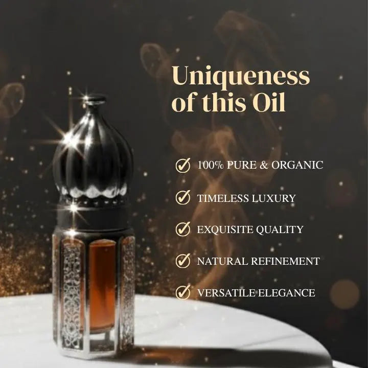 Organic Indonesian Patchouli Attar | Natural Perfume Oil | Deep Earthy Musk Aroma | Unisex Pure Fragrance by Noble Aroma