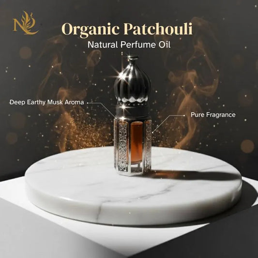 Organic Indonesian Patchouli Attar | Natural Perfume Oil | Deep Earthy Musk Aroma | Unisex Pure Fragrance by Noble Aroma