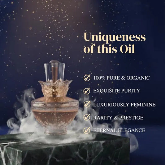 Bulgarian Rose Natural Perfume Oil | Pure Floral Essence | Long-Lasting Botanical Fragrance | Attar-Inspired Alcohol-Free Perfume