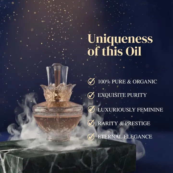 Bulgarian Rose Natural Perfume Oil | Pure Floral Essence | Long-Lasting Botanical Fragrance | Attar-Inspired Alcohol-Free Perfume