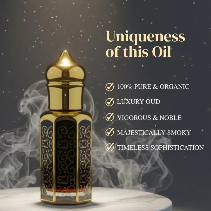 Pure Oud Hind – Grade A Dehn Oud | Traditional Indian Oud Oil | Smoky Woody Heritage Distillation | Noble Aroma Luxury Collection