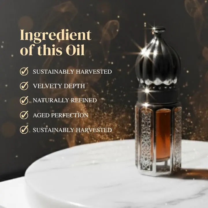 Organic Indonesian Patchouli Attar | Natural Perfume Oil | Deep Earthy Musk Aroma | Unisex Pure Fragrance by Noble Aroma