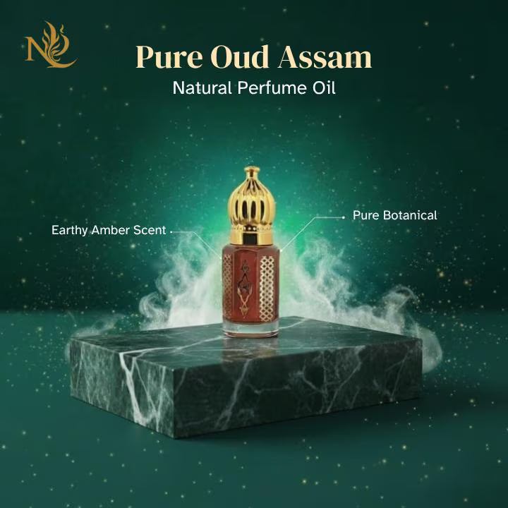 Patchouli Amber Natural Perfume Oil | Earthy & Warm Amber Blend | Long-Lasting Unisex Fragrance | Pure Botanical Oil by Noble Aroma