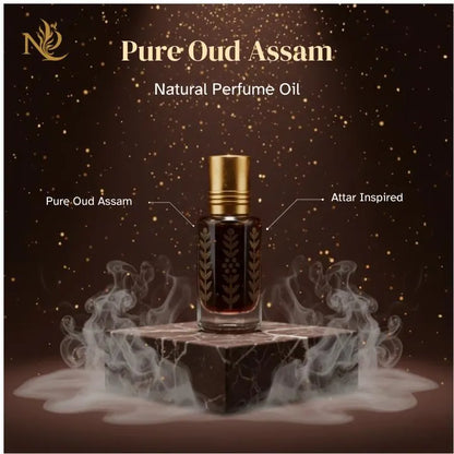 Pure Oud Assam – Grade A Dehn Oud | Traditional Indian Oud Oil | Authentic Attar-Inspired Distillation | Noble Aroma Luxury Collection