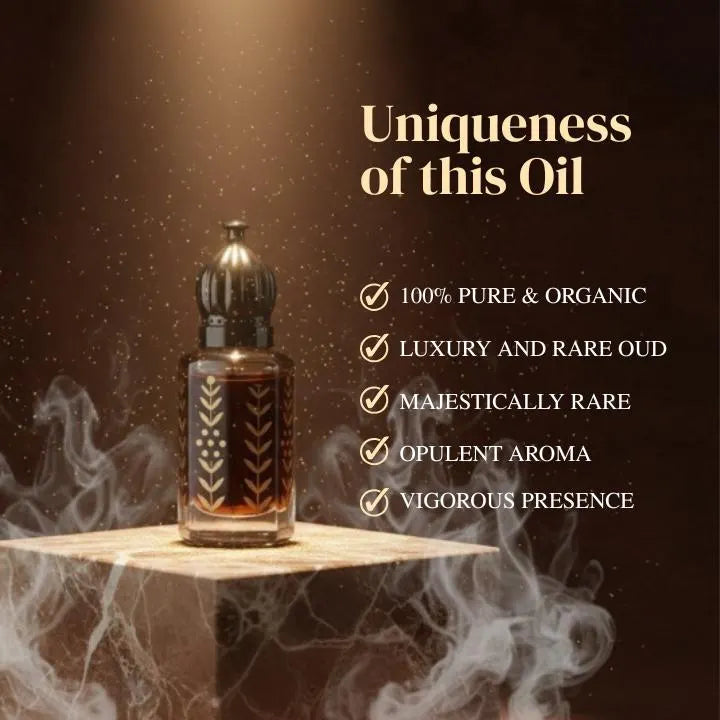 Pure Oud Assam – Grade A Dehn Oud | Traditional Indian Oud Oil | Authentic Attar-Inspired Distillation | Noble Aroma Luxury Collection