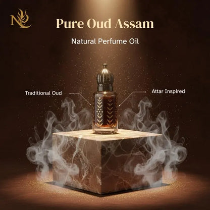 Pure Oud Assam – Grade A Dehn Oud | Traditional Indian Oud Oil | Authentic Attar-Inspired Distillation | Noble Aroma Luxury Collection